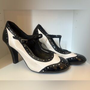 Black and White Retro Heels